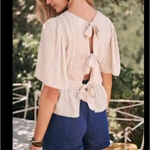 Sézane Blouse Marisa with Bow Details